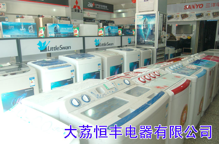 大荔县恒丰电器有限公司——小天鹅洗衣机展台